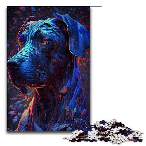 Puzzle für Erwachsene, 1000-teiliges Puzzle mit Dogge-Hund – anspruchsvolles Spiel, tolles Geschenk für Spiele, geeignet für und Jugendliche ab 14 Jahren, Größe 50 x 75 cm Puzzle für Erwachsene, 1000-teiliges Puzzle mit Dogge-Hund – anspruchsvolles Spiel, tolles Geschenk für Spiele, geeignet für und Jugendliche ab 14 Jahren, Größe 50 x 75 cm von LLONGKT