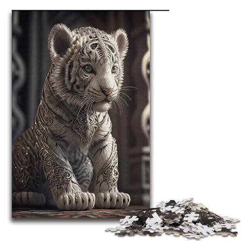 Puzzle für Erwachsene, 1000-teiliges Tiger-Puzzle – anspruchsvolles Spiel, tolles Geschenk für Spiele, geeignet für Kinder und Jugendliche ab 14 Jahren, Größe 38 x 26 cm Puzzle für Erwachsene, 1000-teiliges Tiger-Puzzle – anspruchsvolles Spiel, tolles Geschenk für Spiele, geeignet für Kinder und Jugendliche ab 14 Jahren, Größe 38 x 26 cm von LLONGKT