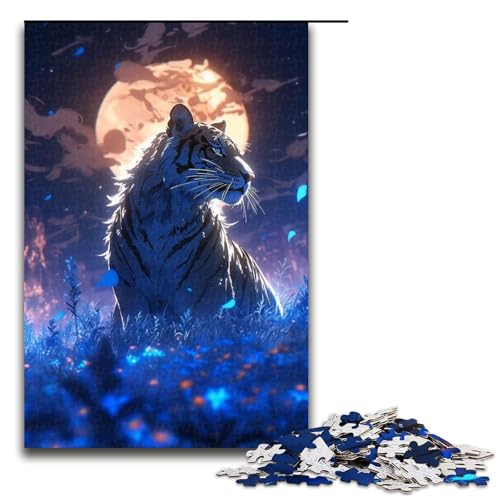 Puzzle für Erwachsene, 1000-teiliges Tiger-Puzzle – anspruchsvolles Spiel, tolles Geschenk für Spiele, geeignet für und Jugendliche ab 14 Jahren, Größe 50 x 75 cm Puzzle für Erwachsene, 1000-teiliges Tiger-Puzzle – anspruchsvolles Spiel, tolles Geschenk für Spiele, geeignet für und Jugendliche ab 14 Jahren, Größe 50 x 75 cm von LLONGKT