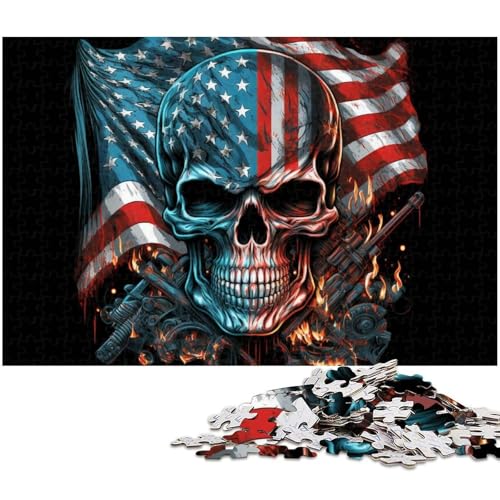 Puzzle für Erwachsene, 1000-teiliges Totenkopf-Puzzle-Quizspiel, ganze Familie, Größe 50 x 75 cm Puzzle für Erwachsene, 1000-teiliges Totenkopf-Puzzle-Quizspiel, ganze Familie, Größe 50 x 75 cm von LLONGKT