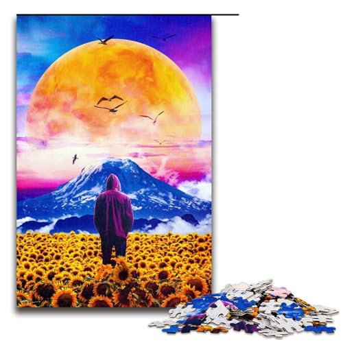 Puzzle für Erwachsene, Das Sonnenblumenfeld, 1000 Teile, Holzpuzzle für Erwachsene, Größe 50 x 75 cm Puzzle für Erwachsene, Das Sonnenblumenfeld, 1000 Teile, Holzpuzzle für Erwachsene, Größe 50 x 75 cm von LLONGKT