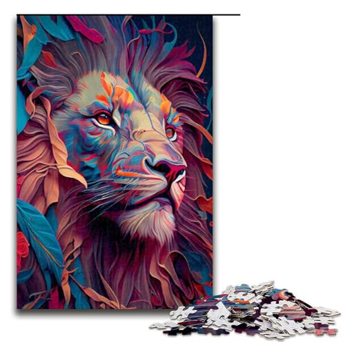 Puzzle für Erwachsene, Der stolze Löwe, 1000 Teile, Holzpuzzle für Erwachsene, Größe 50 x 75 cm Puzzle für Erwachsene, Der stolze Löwe, 1000 Teile, Holzpuzzle für Erwachsene, Größe 50 x 75 cm von LLONGKT