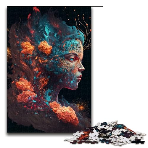 Puzzle für Erwachsene, Korallenfrau, 1000 Teile, Holzpuzzle für Erwachsene, Größe 50 x 75 cm Puzzle für Erwachsene, Korallenfrau, 1000 Teile, Holzpuzzle für Erwachsene, Größe 50 x 75 cm von LLONGKT