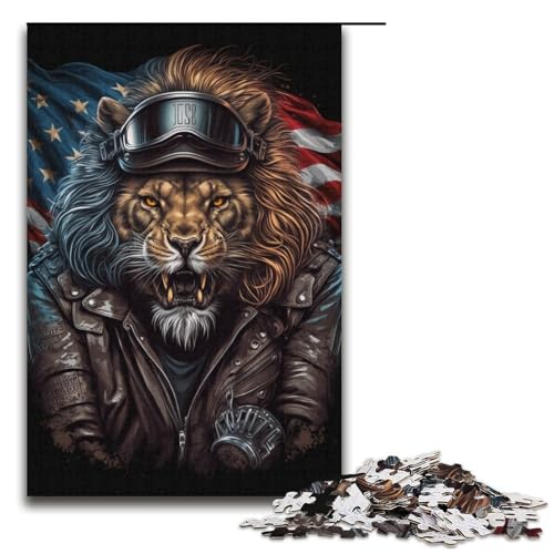 Puzzle für Erwachsene, Löwenreiter, 1000 Teile, Lernspiele, perfekte Dekoration für Teenager ab 14 Jahren, Größe 38 x 26 cm Puzzle für Erwachsene, Löwenreiter, 1000 Teile, Lernspiele, perfekte Dekoration für Teenager ab 14 Jahren, Größe 38 x 26 cm von LLONGKT