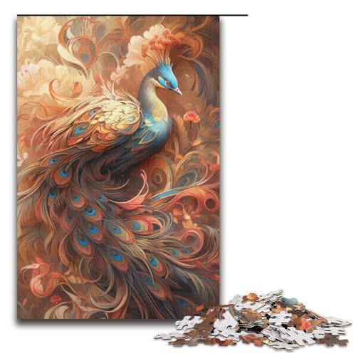 Puzzle für Erwachsene, Papagei, 1000 Teile, präzise geschnittenes Puzzle mit passendem Poster und Quizblatt, Größe 38 x 26 cm von LLONGKT