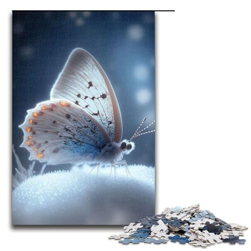 Puzzle für Erwachsene, Schmetterling, 1000 Teile, Lernspiele, perfekte Dekoration für Teenager ab 14 Jahren, Größe 50 x 75 cm von LLONGKT