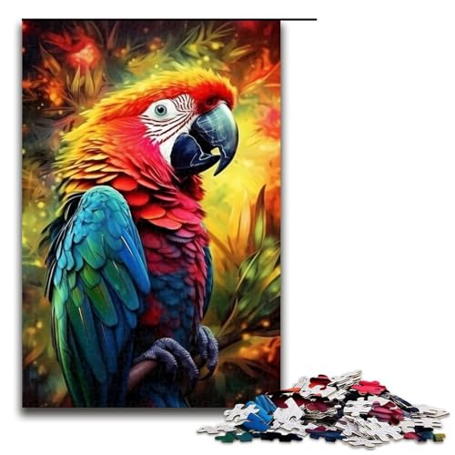 Puzzle für Erwachsene, Tiere, Vögel, Papageien, Puzzle für Erwachsene, 1000 Teile, Holzpuzzle, Größe 50 x 75 cm Puzzle für Erwachsene, Tiere, Vögel, Papageien, Puzzle für Erwachsene, 1000 Teile, Holzpuzzle, Größe 50 x 75 cm von LLONGKT