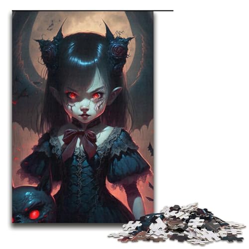 Puzzle für Erwachsene, Vampir, 1000 Teile, Lernspiele, perfekte Dekoration für Teenager ab 14 Jahren, Größe 38 x 26 cm Puzzle für Erwachsene, Vampir, 1000 Teile, Lernspiele, perfekte Dekoration für Teenager ab 14 Jahren, Größe 38 x 26 cm von LLONGKT