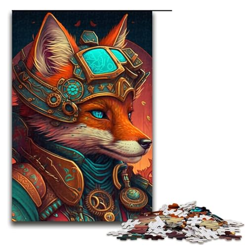 Puzzle für Erwachsene, Warrior Fox, Puzzle für Erwachsene, 1000 Teile, Holzpuzzle, Größe 50 x 75 cm Puzzle für Erwachsene, Warrior Fox, Puzzle für Erwachsene, 1000 Teile, Holzpuzzle, Größe 50 x 75 cm von LLONGKT