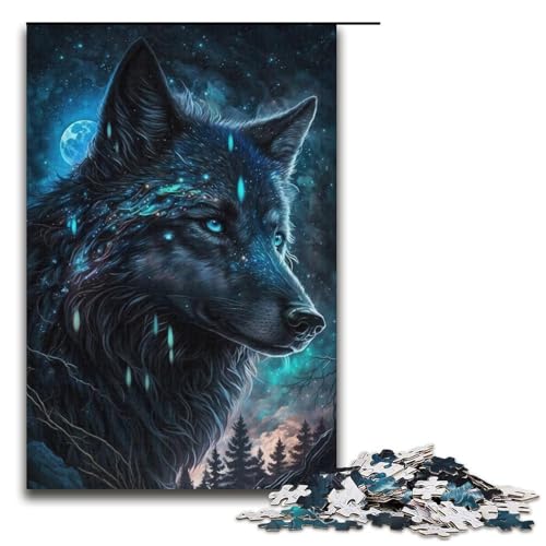Puzzle für Erwachsene, Wolf, 1000 Teile, Lernspiele, perfekte Dekoration für Teenager ab 14 Jahren, Größe 38 x 26 cm Puzzle für Erwachsene, Wolf, 1000 Teile, Lernspiele, perfekte Dekoration für Teenager ab 14 Jahren, Größe 38 x 26 cm von LLONGKT