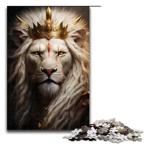 Puzzle für Erwachsene „Bloodline of The Lion Kings“ 1000-teiliges Holzpuzzle für Erwachsene, Größe 50 x 75 cm Puzzle für Erwachsene „Bloodline of The Lion Kings“ 1000-teiliges Holzpuzzle für Erwachsene, Größe 50 x 75 cm von LLONGKT