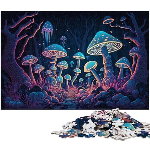 Puzzle für Erwachsene „Zauberpilze“, 1000 Teile, anspruchsvolles Spiel, geeignet als Schreibtischdekoration, Größe 50 x 75 cm Puzzle für Erwachsene „Zauberpilze“, 1000 Teile, anspruchsvolles Spiel, geeignet als Schreibtischdekoration, Größe 50 x 75 cm von LLONGKT