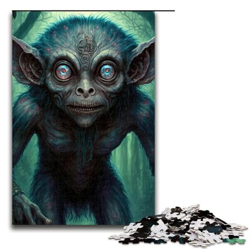 Puzzle für Erwachsene 1000 Teile Das Biest Puzzlespiel Spielzeug Eltern-Kind-Interaktion Größe 50x75cm von LLONGKT