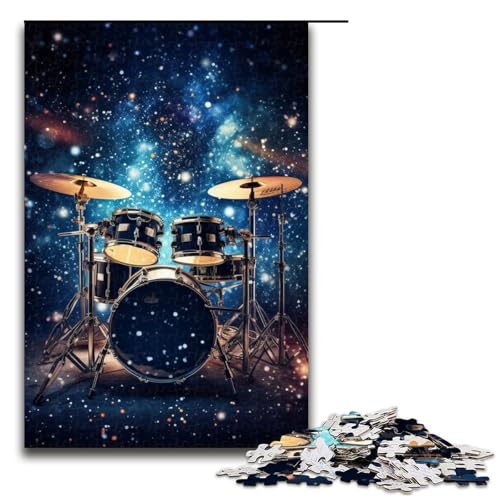 Puzzle für Erwachsene 1000 Teile Galaxien Regal Trommeln Puzzle für Lernspiele Herausforderung Spielzeug Geschenke für Freunde und Familie Größe 50x75cm von LLONGKT