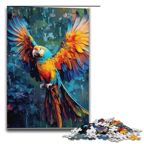Puzzle für Erwachsene 1000 Teile Tiere Vögel Papageien Lernpuzzle Geschenke für Freunde und Familie Größe 38x26cm von LLONGKT