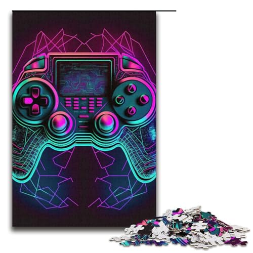 Puzzle für Erwachsene Neon-Spiel Puzzles für Erwachsene 1000 Karton Puzzlegröße 38x26cm von LLONGKT