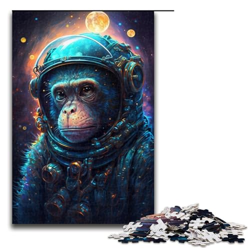 Puzzle für Erwachsene mit 1000 Teilen, Astronautenmaus, Lernpuzzle, Größe 50 x 75 cm von LLONGKT