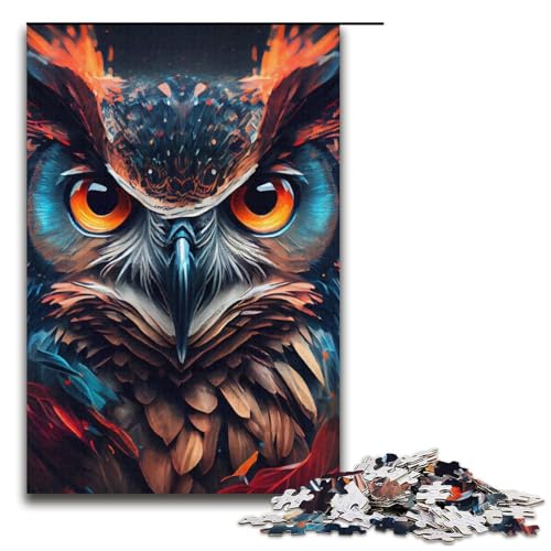 Puzzle für Erwachsene mit 1000 Teilen, Eulen-Tierpuzzle, Denkspiel, anspruchsvoll, Aber unterhaltsam und humorvoll, Größe 38 x 26 cm Puzzle für Erwachsene mit 1000 Teilen, Eulen-Tierpuzzle, Denkspiel, anspruchsvoll, Aber unterhaltsam und humorvoll, Größe 38 x 26 cm von LLONGKT