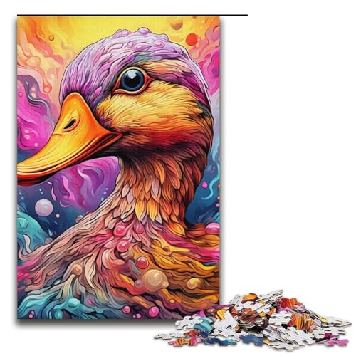 Puzzle für Erwachsene mit 1000 Teilen, Farbe Ente, Denkspiel, Herausforderung für die Gehirnintelligenz, süchtig machendes Spielzeug, Größe 38 x 26 cm Puzzle für Erwachsene mit 1000 Teilen, Farbe Ente, Denkspiel, Herausforderung für die Gehirnintelligenz, süchtig machendes Spielzeug, Größe 38 x 26 cm von LLONGKT
