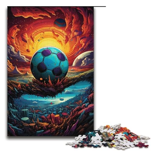 Puzzle für Erwachsene mit 1000 Teilen, Fußball-Puzzle, Lernspielzeug, Stressabbau, schwierige Herausforderung, Größe 38 x 26 cm Puzzle für Erwachsene mit 1000 Teilen, Fußball-Puzzle, Lernspielzeug, Stressabbau, schwierige Herausforderung, Größe 38 x 26 cm von LLONGKT