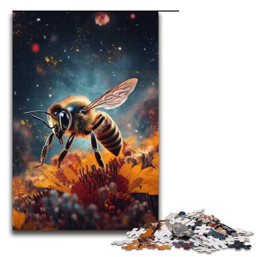 Puzzle für Erwachsene mit 1000 Teilen, Galaxy Bees Puzzle, Denkspiel, anspruchsvoll, Aber unterhaltsam und humorvoll, Größe 38 x 26 cm von LLONGKT
