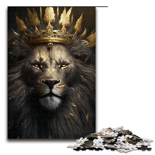 Puzzle für Erwachsene mit 1000 Teilen, Löwen-Puzzle, Denkspiel, anspruchsvoll, Aber unterhaltsam und humorvoll, Größe 50 x 75 cm von LLONGKT