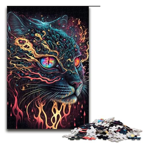 Puzzle für Erwachsene mit 1000 Teilen, Lynx Supernaturalism Puzzle, Denkspiel, anspruchsvoll, Aber unterhaltsam und humorvoll, Größe 50 x 75 cm Puzzle für Erwachsene mit 1000 Teilen, Lynx Supernaturalism Puzzle, Denkspiel, anspruchsvoll, Aber unterhaltsam und humorvoll, Größe 50 x 75 cm von LLONGKT