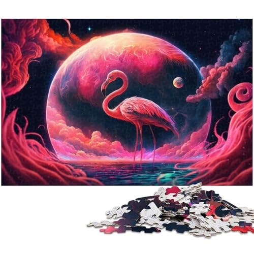 Puzzle für Erwachsene mit 1000 Teilen, Planet Flamingo-Puzzle, Denkspiel, Spaß für zu Hause, Geburtstagsgeschenk, Reisegeschenk, Größe 38 x 26 cm Puzzle für Erwachsene mit 1000 Teilen, Planet Flamingo-Puzzle, Denkspiel, Spaß für zu Hause, Geburtstagsgeschenk, Reisegeschenk, Größe 38 x 26 cm von LLONGKT