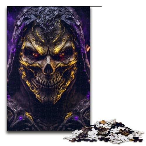 Puzzle für Erwachsene mit 1000 Teilen, Skelett auf Feuer, Denkspiel, anspruchsvoll, Aber unterhaltsam und humorvoll, Größe 50 x 75 cm Puzzle für Erwachsene mit 1000 Teilen, Skelett auf Feuer, Denkspiel, anspruchsvoll, Aber unterhaltsam und humorvoll, Größe 50 x 75 cm von LLONGKT