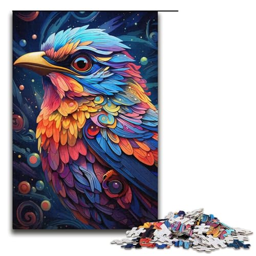 Puzzle für Erwachsene mit 1000 Teilen, Spatzenvogel, Spielzeug, Lernspiele, Stressabbau, tolles Geschenk (Größe 38 x 26 cm) von LLONGKT