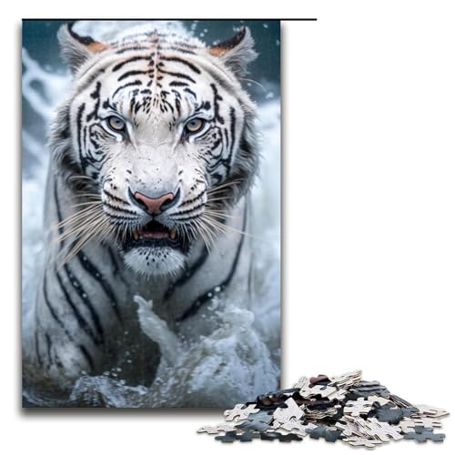 Puzzle für Erwachsene mit 1000 Teilen, Tiger-Puzzle, Denkspiel, anspruchsvoll, Aber unterhaltsam und humorvoll, Größe 50 x 75 cm Puzzle für Erwachsene mit 1000 Teilen, Tiger-Puzzle, Denkspiel, anspruchsvoll, Aber unterhaltsam und humorvoll, Größe 50 x 75 cm von LLONGKT