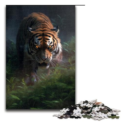 Puzzle für Erwachsene mit 1000 Teilen, Waldtiger-Puzzle, Denkspiel, anspruchsvoll, Aber unterhaltsam und humorvoll, Größe 50 x 75 cm Puzzle für Erwachsene mit 1000 Teilen, Waldtiger-Puzzle, Denkspiel, anspruchsvoll, Aber unterhaltsam und humorvoll, Größe 50 x 75 cm von LLONGKT