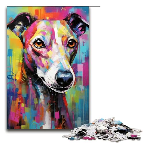 Puzzle für Erwachsene mit 1000 Teilen, buntes Hundespielzeug, Lernspiele, Stressabbau, tolles Geschenk (Größe 50 x 75 cm) von LLONGKT