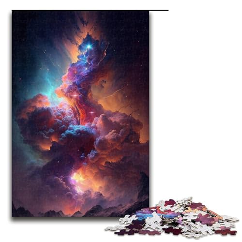 Puzzle für Erwachsene mit 1000 Teilen, kosmische Galaxienwolke, Quizspiel, Stressabbau, schwierige Herausforderung, Größe 50 x 75 cm Puzzle für Erwachsene mit 1000 Teilen, kosmische Galaxienwolke, Quizspiel, Stressabbau, schwierige Herausforderung, Größe 50 x 75 cm von LLONGKT