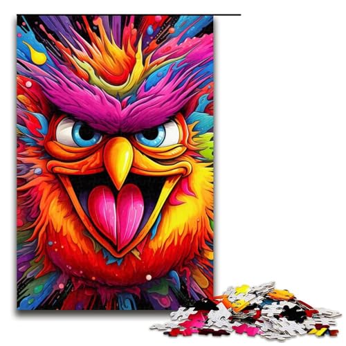 Puzzle für Erwachsene mit 1000 Teilen, rosa Vogel, Denkspiel, Herausforderung für die Gehirnintelligenz, süchtig machendes Spielzeug, Größe 50 x 75 cm Puzzle für Erwachsene mit 1000 Teilen, rosa Vogel, Denkspiel, Herausforderung für die Gehirnintelligenz, süchtig machendes Spielzeug, Größe 50 x 75 cm von LLONGKT