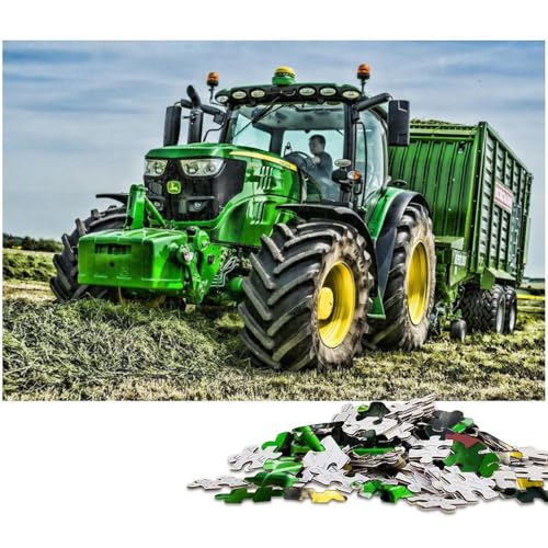 Puzzle für Erwachsene mit 1000 Teilen,Motiv: Landwirtschaftliche Werkzeuge,Traktoren,Spaß für die ganze Familie,hilft beim Training des Gehirns,süchtig machendes Spielzeug zur Förderung der Geduld von LLONGKT