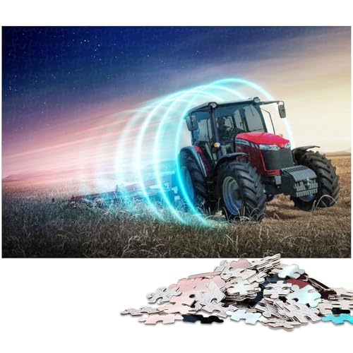 Puzzle für Erwachsene mit 1000 Teilen,Motiv: Landwirtschaftliche Werkzeuge,Traktoren,Spaß für die ganze Familie,hilft beim Training des Gehirns,süchtig machendes Spielzeug zur Förderung der Geduld von LLONGKT