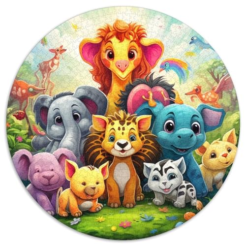 Puzzle für Erwachsene mit 1000 Teilen aus der Tierwelt, anspruchsvolles Denkspiel, Familienaktivität, Heimdekoration, (67,5 x 67,5 cm) von LLONGKT