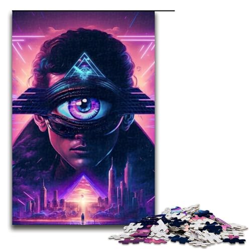 Puzzle für Erwachsene mit 1000 Teilen. Farbpuzzle für Schüler. Denkspiel, anspruchsvoll, Aber unterhaltsam und humorvoll. Größe: 50 x 75 cm von LLONGKT
