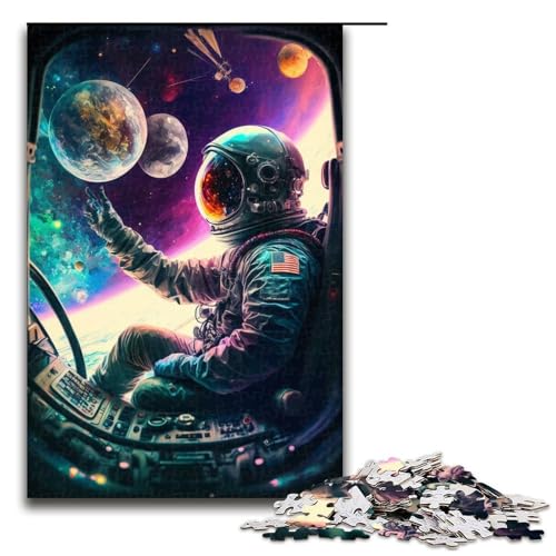 Puzzle für Erwachsene und Jugendliche, 1000 Teile, Astronauten-Puzzle, Holzpuzzle, Heimdekoration, Größe 50 x 75 cm Puzzle für Erwachsene und Jugendliche, 1000 Teile, Astronauten-Puzzle, Holzpuzzle, Heimdekoration, Größe 50 x 75 cm von LLONGKT