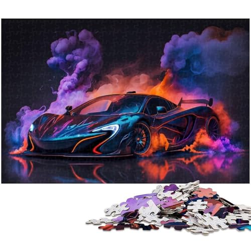 Puzzle für Erwachsene und Teenager, 1000 Teile, Sportwagen-Puzzle für Erwachsene, Holzpuzzle, Geschenk für Teenager, Größe 50 x 75 cm Puzzle für Erwachsene und Teenager, 1000 Teile, Sportwagen-Puzzle für Erwachsene, Holzpuzzle, Geschenk für Teenager, Größe 50 x 75 cm von LLONGKT