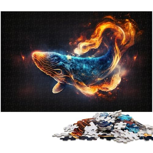 Puzzle für Erwachsene und Teenager, 1000 Teile, Wal-Puzzle für Erwachsene, Holzpuzzle, Geschenk für Teenager, Größe 50 x 75 cm Puzzle für Erwachsene und Teenager, 1000 Teile, Wal-Puzzle für Erwachsene, Holzpuzzle, Geschenk für Teenager, Größe 50 x 75 cm von LLONGKT