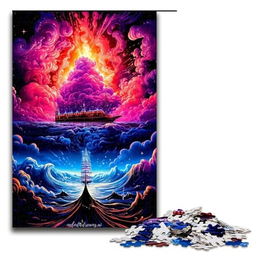 Puzzle im japanischen Stil, Berg, für Erwachsene, 1000 Teile, Präzisionsschnitt, Geburtstagsgeschenk, Geschenke, Wandkunst für Teenager ab 14 Jahren, Größe 50 x 75 cm Puzzle im japanischen Stil, Berg, für Erwachsene, 1000 Teile, Präzisionsschnitt, Geburtstagsgeschenk, Geschenke, Wandkunst für Teenager ab 14 Jahren, Größe 50 x 75 cm von LLONGKT