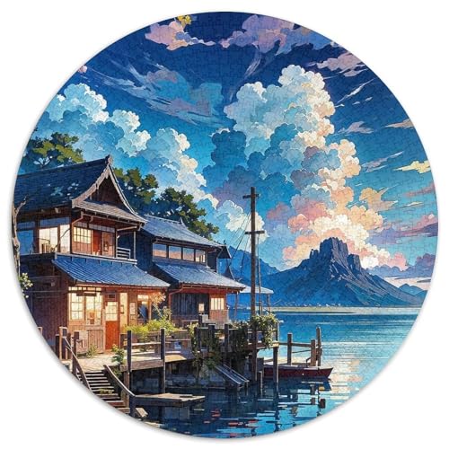Puzzle im japanischen Stil für Erwachsene, 1000 Teile, pädagogisches Denkspiel für Erwachsene, künstlerische Heim- und Bürodekoration, ab 14 Jahren (67,5 x 67,5 cm) von LLONGKT