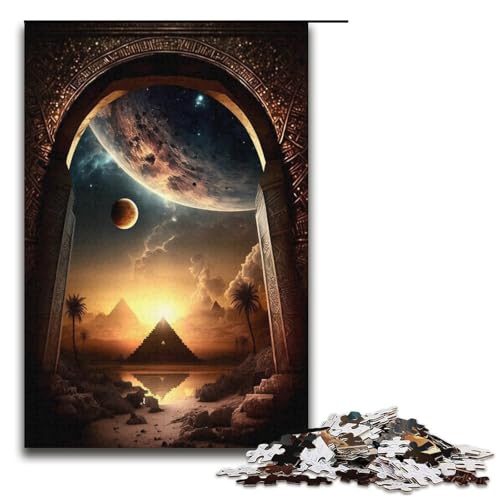 Puzzle mit 1000 Teilen für Erwachsene, Außerirdische Landschaft, Denkspiel, herausfordernd, Aber unterhaltsam und humorvoll, Größe 38 x 26 cm Puzzle mit 1000 Teilen für Erwachsene, Außerirdische Landschaft, Denkspiel, herausfordernd, Aber unterhaltsam und humorvoll, Größe 38 x 26 cm von LLONGKT