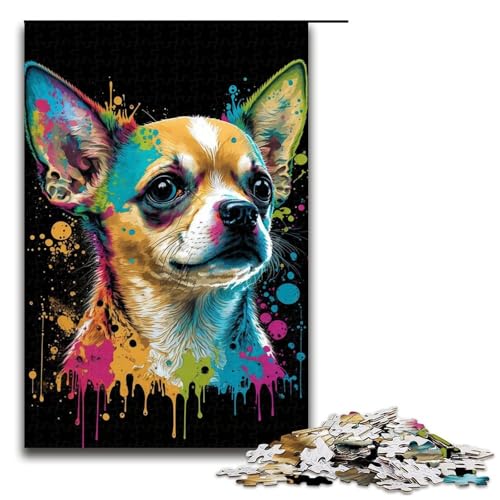 Puzzle mit 1000 Teilen für Erwachsene, Bunte Affen, Lernspiele, Geschenkideen für Teenager ab 14 Jahren (Größe 50 x 75 cm) von LLONGKT
