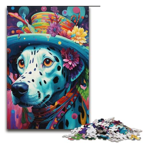 Puzzle mit 1000 Teilen für Erwachsene, Dalmatiner-Quizspiel, anspruchsvoll zu vervollständigen, Aber lustig und humorvoll, Größe 38 x 26 cm von LLONGKT