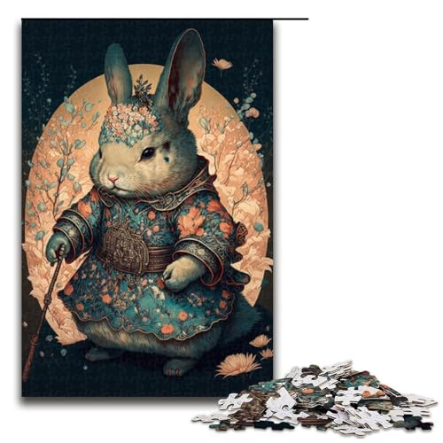 Puzzle mit 1000 Teilen für Erwachsene, Fantasie-Kaninchen-Quizspiel, Stressabbau, schwierige Herausforderung, Größe 50 x 75 cm Puzzle mit 1000 Teilen für Erwachsene, Fantasie-Kaninchen-Quizspiel, Stressabbau, schwierige Herausforderung, Größe 50 x 75 cm von LLONGKT