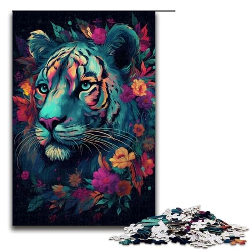Puzzle mit 1000 Teilen für Erwachsene, Fantasy-Tiger-Quizspiel, Stressabbau, schwierige Herausforderung, Größe 50 x 75 cm Puzzle mit 1000 Teilen für Erwachsene, Fantasy-Tiger-Quizspiel, Stressabbau, schwierige Herausforderung, Größe 50 x 75 cm von LLONGKT
