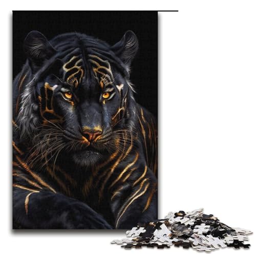 Puzzle mit 1000 Teilen für Erwachsene, Goldtiger-Puzzle, Lernspiele, Weihnachts- und Geburtstagsgeschenke für Teenager ab 14 Jahren, Größe 38 x 26 cm Puzzle mit 1000 Teilen für Erwachsene, Goldtiger-Puzzle, Lernspiele, Weihnachts- und Geburtstagsgeschenke für Teenager ab 14 Jahren, Größe 38 x 26 cm von LLONGKT